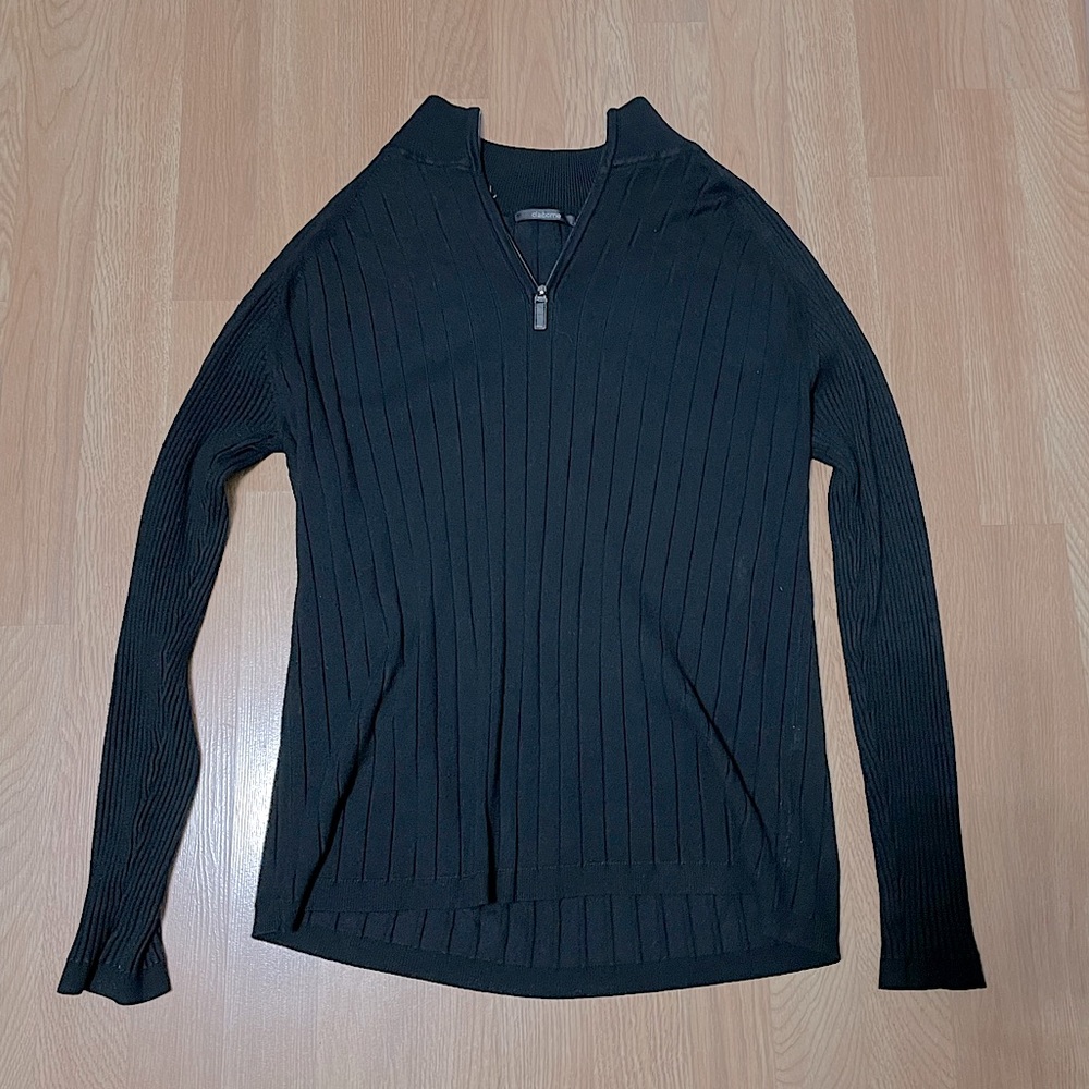 Black knit sweater